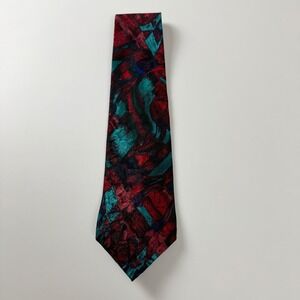J. Garcia Collectors Edition Burgundy Abstract Nude Silk Tie USA